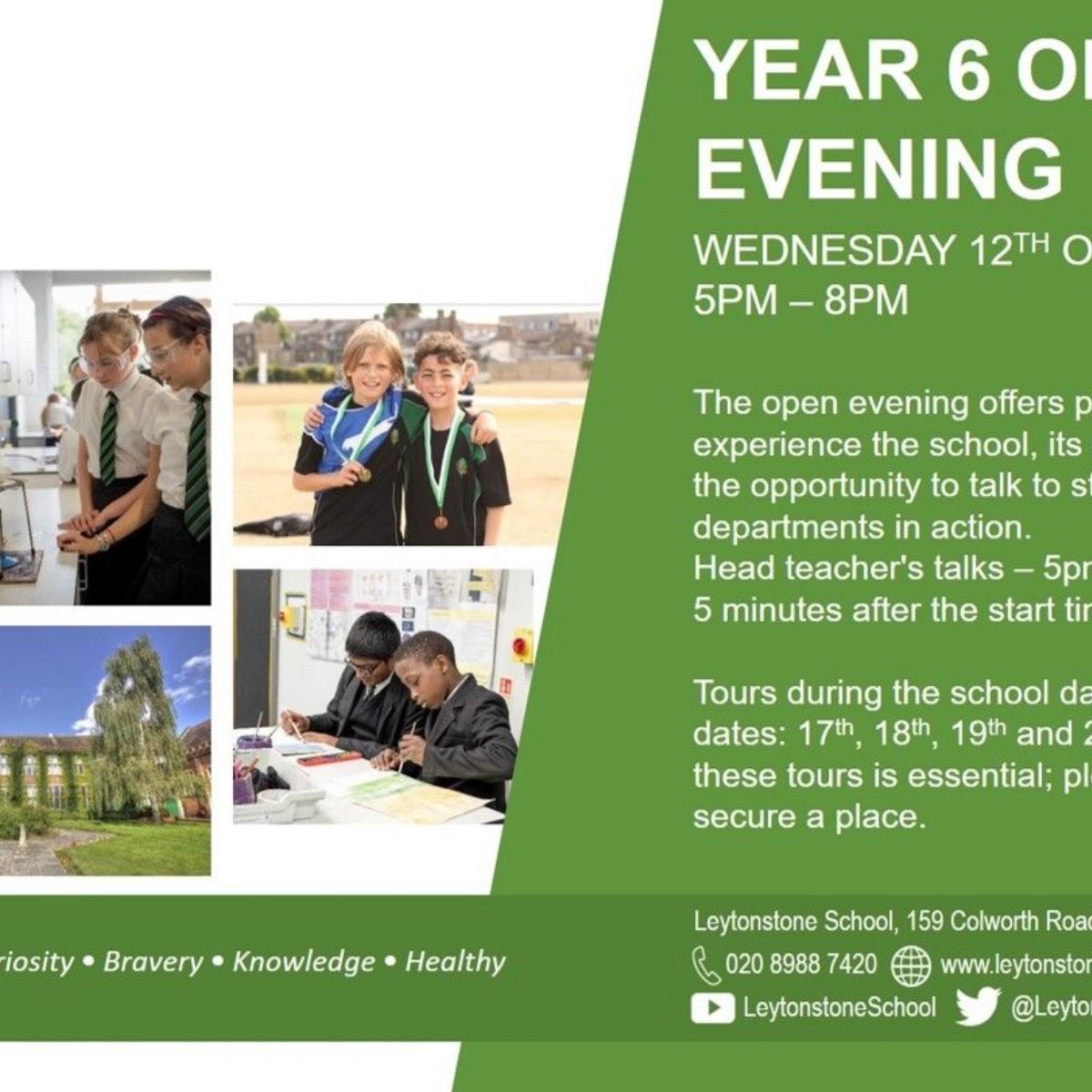 Leytonstone School Leytonstone School Open Evening 12th October